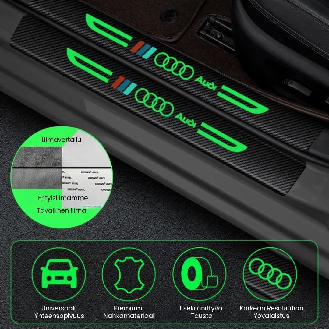 Pimeässä Hohtavat Hiilikuitutarrat, 5 kpl